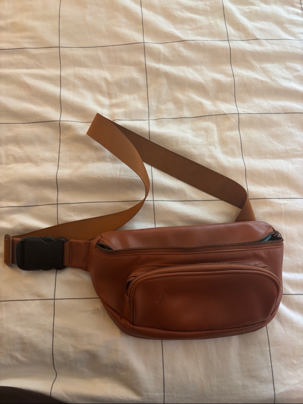 Kibou Vegan Leather Fanny Pack Diaper Bag